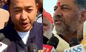 Maha Kumbh: Sikkim CM Tamang, Karnataka Deputy CM Shivakumar take holy dip in Triveni Sangam