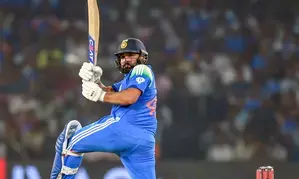 2nd ODI: Rohit slams 32nd century as India clinches series over England with four-wicket win (ld)