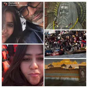 Ektaa Kapoor takes a holy dip at the Maha Kumbh Ektaa Kapoor takes a holy dip at the Maha Kumbh