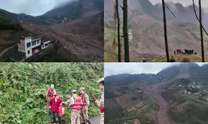 Rescue efforts continue after landslide hits China village