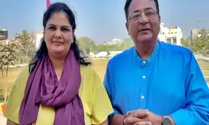 Cricket Australias cultural ambassador, wife take dip at Sangam to celebrate 25th wedding anniversary