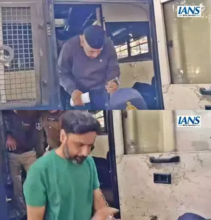 Ex-RTO constable Saurabh Sharma, his two aides sent to ED custody till Feb 17 (Ld) Ex-RTO constable Saurabh Sharma, his two aides sent to ED custody till Feb 17 (Ld)