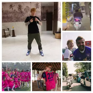 Ed Sheerans India tour includes everything from high fiving strangers to bike ride with Arijit Singh
