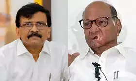 Sanjay Raut criticises Sharad Pawar for honouring Eknath Shinde