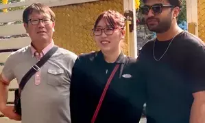 Japanese fan calls on Telugu actor Vishwak Sen