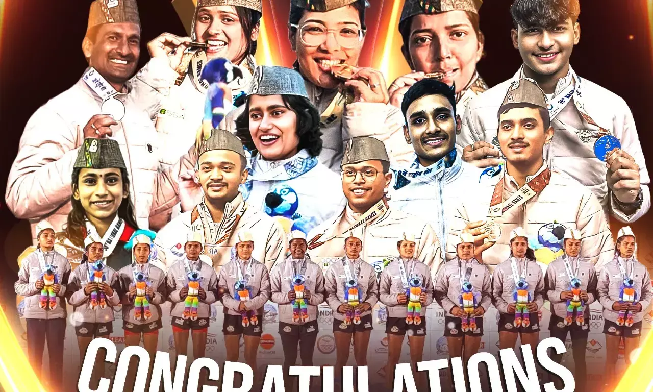 Bihar Shines at 38th National Games with Historic 12-Medal Feat