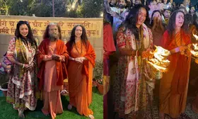 Rupali Ganguly joins divine Sangam Aarti at Mahakumbh in Prayagraj Rupali Ganguly joins divine Sangam Aarti at Mahakumbh in Prayagraj