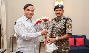 CRPF DG calls on Assam CM Himanta Biswa Sarma
