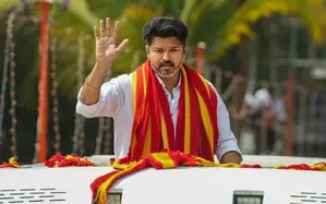 TN: Vijay criticises Centre over three language policy & blocking Vikatan website