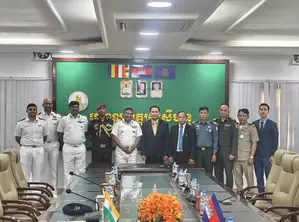 Indian Navys training ships undertake professional exchanges in Cambodia Indian Navys training ships undertake professional exchanges in Cambodia