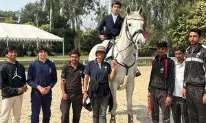 Tejas Dhingra retains national championship title at NEC Show Jumping 2024-25