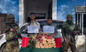 Huge cache explosives seized in Mizoram, two Myanmar nationals held