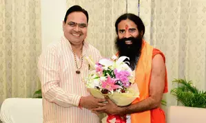 Rajasthan CM Bhajan Lal Sharma, Swami Ramdev discuss promoting Yoga & Ayurveda in the state