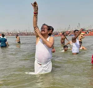 Fortunate to take holy dip: Union Minister Baghel praises ISKCON & Adani group’s services