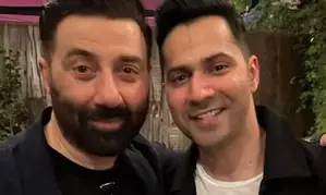 Sunny Deol, Varun Dhawan are battle ready atop a tank in BTS picture from Jhansi on sets of ‘Border 2’ Sunny Deol, Varun Dhawan are battle ready atop a tank in BTS picture from Jhansi on sets of ‘Border 2’