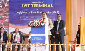 Union Minister inaugurates IWT terminal at Jogidhopa for trade between India, B’desh & Bhutan Union Minister inaugurates IWT terminal at Jogidhopa for trade between India, B’desh & Bhutan