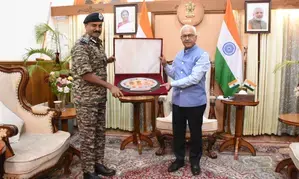 CRPF DG holds meeting with Manipur Guv, discusses operational activities of forces