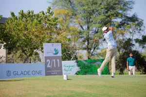 Gujarat Open golf: Yuvraj Sandhu holds on to the lead in round three Gujarat Open golf: Yuvraj Sandhu holds on to the lead in round three