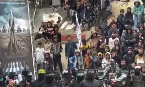 Hamass brutal act of holding hostage coffin parade draws worldwide condemnation