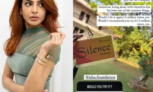 Samantha loves her own company, spends three days in silence Samantha loves her own company, spends three days in silence