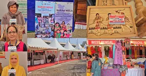 Jammu: Rural women from 19 states showcase their skills in Saras Livelihood Fair