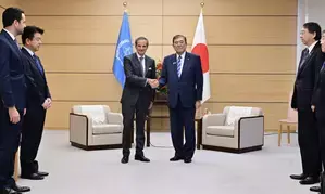 IAEA officials and experts visit Fukushima, collect water samples near nuclear power station