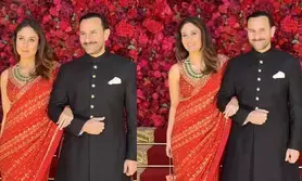 Saif Ali Khan and Kareena Kapoor attend their first family wedding together since the stabbing incident