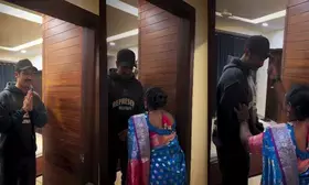 Vicky Kaushals househelp performs ‘Nazar Utarna’ ritual after watching ‘Chhaava’ Vicky Kaushals househelp performs ‘Nazar Utarna’ ritual after watching ‘Chhaava’