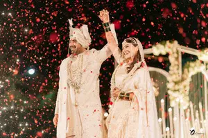 Actress Vaibhavi Shandilya weds boyfriend Harshwardhan in Kolhapur Actress Vaibhavi Shandilya weds boyfriend Harshwardhan in Kolhapur