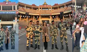 Sharvari witnesses the awe-inspiring Attari-Wagah border ceremony in Amritsar
