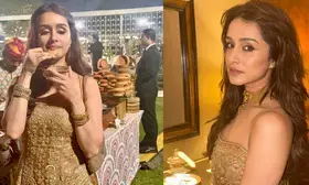 Shraddha Kapoor enjoying the unlimited panipuri at a wedding is all of us
