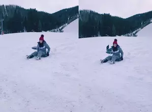 Celina Jaitly shares a glimpse of her favorite winter activity
