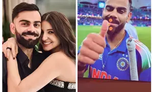 Anushka Sharma sends love to Virat Kohli after his historic 51st ODI century Anushka Sharma sends love to Virat Kohli after his historic 51st ODI century