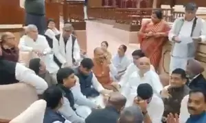Uproar in Rajasthan Assembly over Dadi remark, Cong MLAs protest