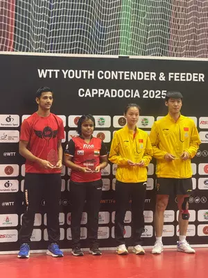 WTT Feeder Cappadocia 2025: Poymantee Baisya bags silver in mixed doubles WTT Feeder Cappadocia 2025: Poymantee Baisya bags silver in mixed doubles