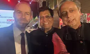 Tharoor shares photo with Union Minister Piyush Goyal, sparks new speculation