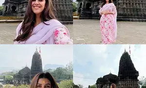 Nimrat Kaur seeks blessings at Trimbakeshwar Shiva Temple