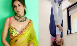 Kriti Kharbanda pushes her limits with yoga aasanas