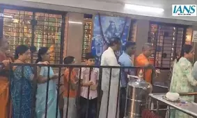 Devotees flock historic Shiva temples in Karnataka