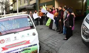 First consignment of Anthurium flower exports from to Singapore