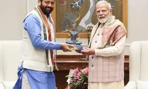 PM Modi, Haryana CM Saini discuss local body elections, welfare schemes