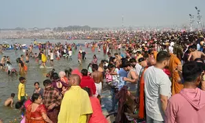 After 66 crore visited Maha Kumbh, CM Yogi brings home Ganga jal to those who missed