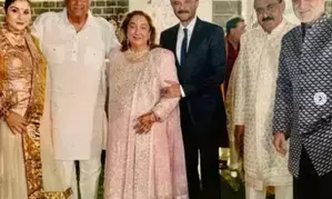 Kapoor brothers Boney, Anil and Sanjay pose under the same roof at Aadar Jains wedding
