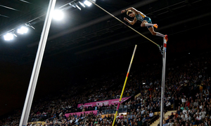 I just did it: Duplantis after smashing pole vault world record for 11th time