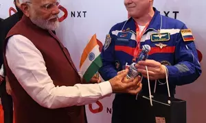 PM Modi meets Russian cosmonaut, hails historic space ties between both countries PM Modi meets Russian cosmonaut, hails historic space ties between both countries