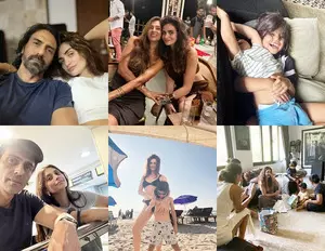 Gabriella Demetriades shares little moments in the chaos with beau Arjun Rampal