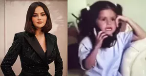 When five year-old Selena Gomez discussed homework with her mom over the phone