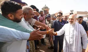 Amit Shah inaugurates Vidya Bhavan and Cultural Hall in Gujarat