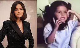 When five year-old Selena Gomez discussed homework with her mom over the phone