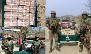 Mizoram: Security forces seize drugs valued at Rs 66.31 crore